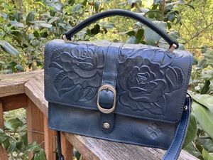 Patricia Nash Amara Top Handle Leather Crossbody Bag